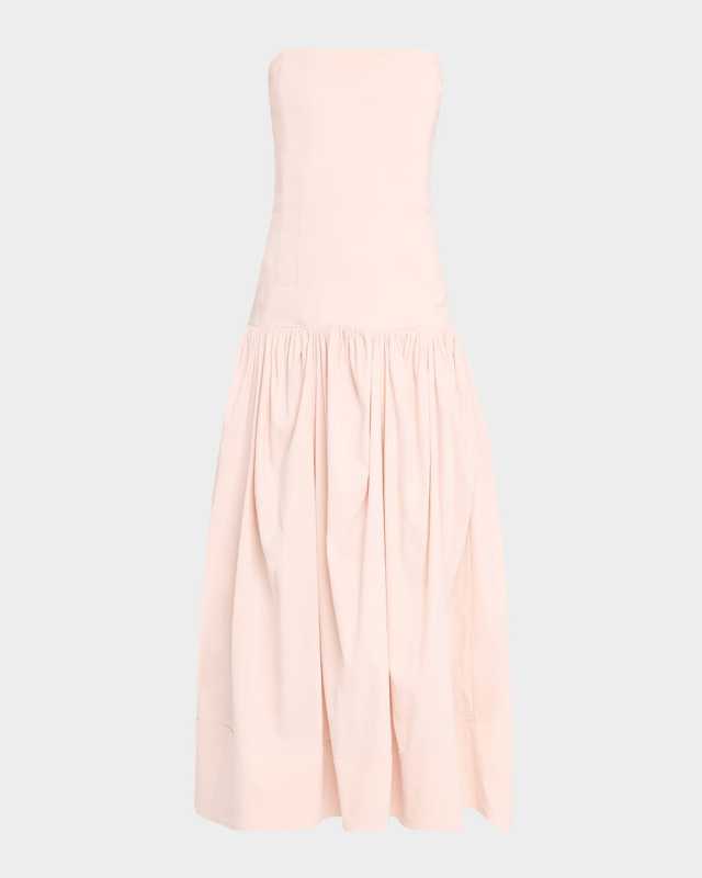 June Strapless Drop-Waist Dress